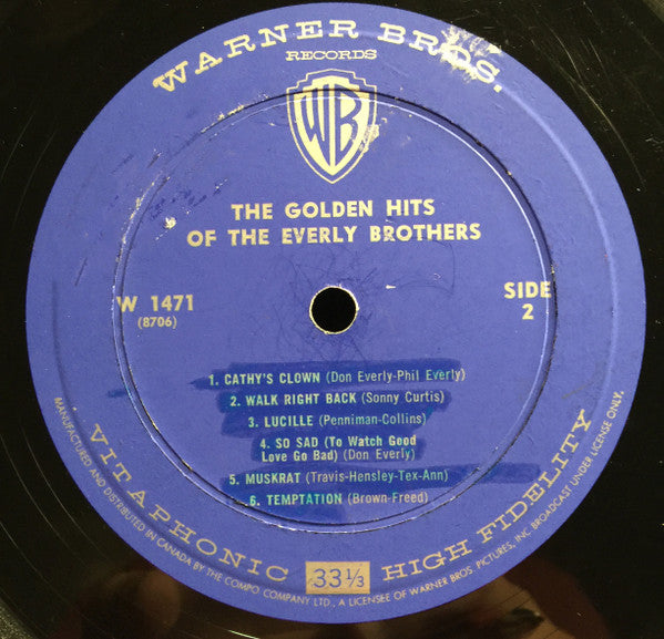 Everly Brothers - The Golden Hits Of The Everly Brothers - 1962