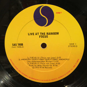 Focus - Live At The Rainbow - 1973