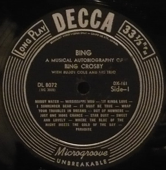 Bing Crosby - Bing: A Musical Autobiography - 1954