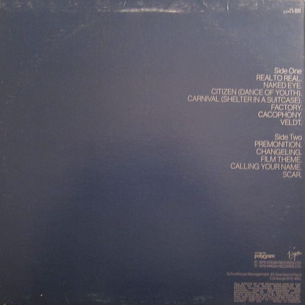 Simple Minds - Real To Real Cacophony - 1979