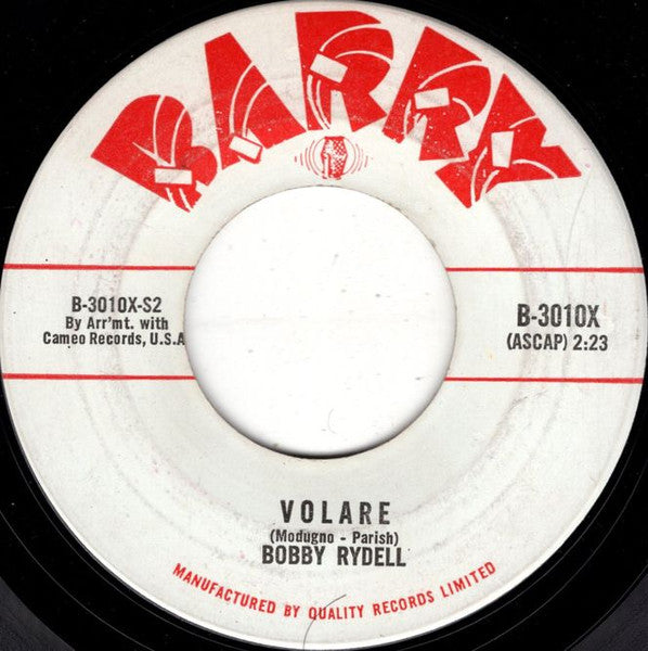 Bobby Rydell - I'd Do It Again / Volare