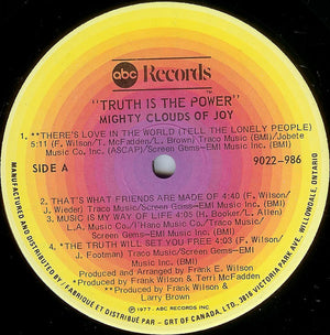 Mighty Clouds Of Joy, The - Truth Is The Power - 1977
