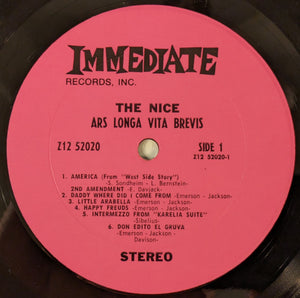 Nice, The - Ars Longa Vita Brevis - 1969