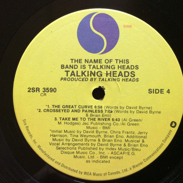 Talking Heads - The Name Of This Band Is Talking Heads - 1982