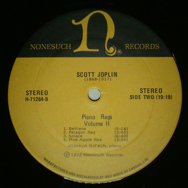 Scott Joplin - Piano Rags, Volume II