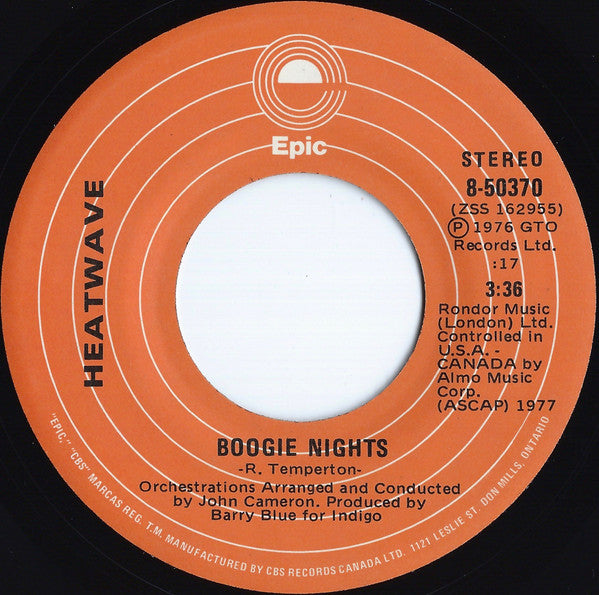 Heatwave - Boogie Nights - 1976
