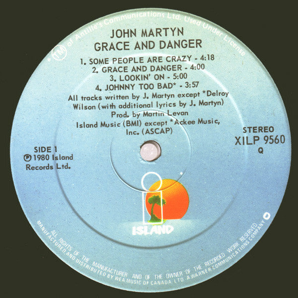 John Martyn - Grace & Danger Vinyl Record