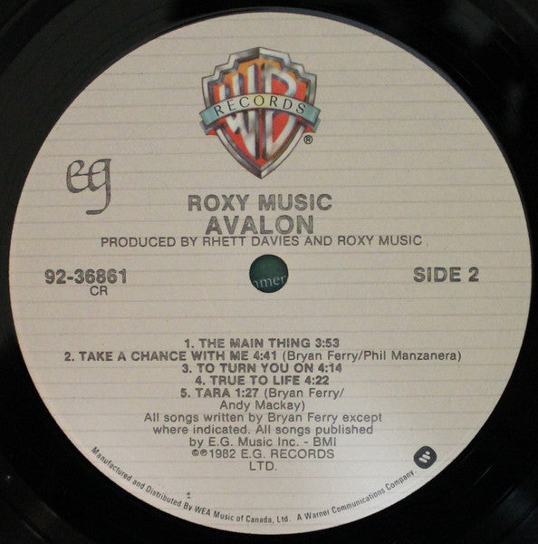 Roxy Music - Avalon - 1982