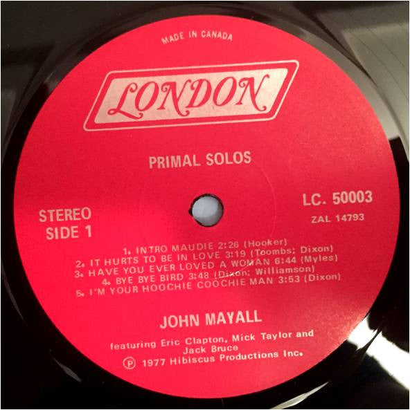 John Mayall - Primal Solos - 1977