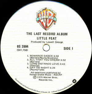 Little Feat - The Last Record Album - 1979
