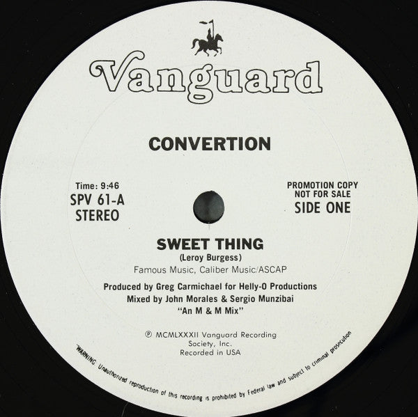 Convertion - Sweet Thing - 1982