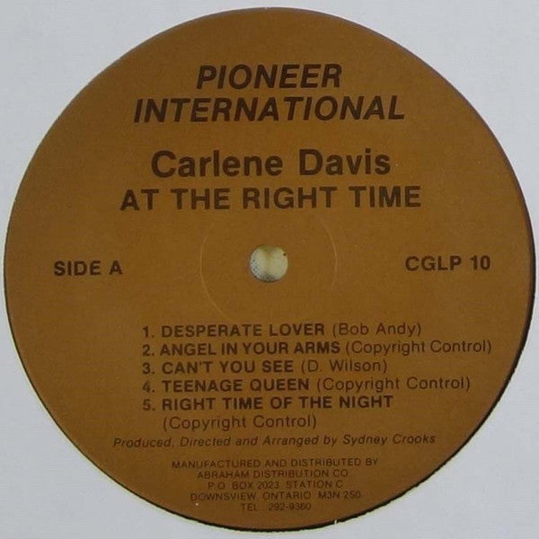 Carlene Davis - At The Right Time