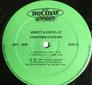 Abbott & Costello - Christmas Stocking - 1981