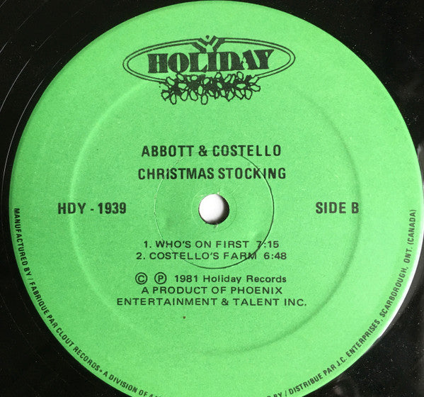 Abbott & Costello - Christmas Stocking - 1981