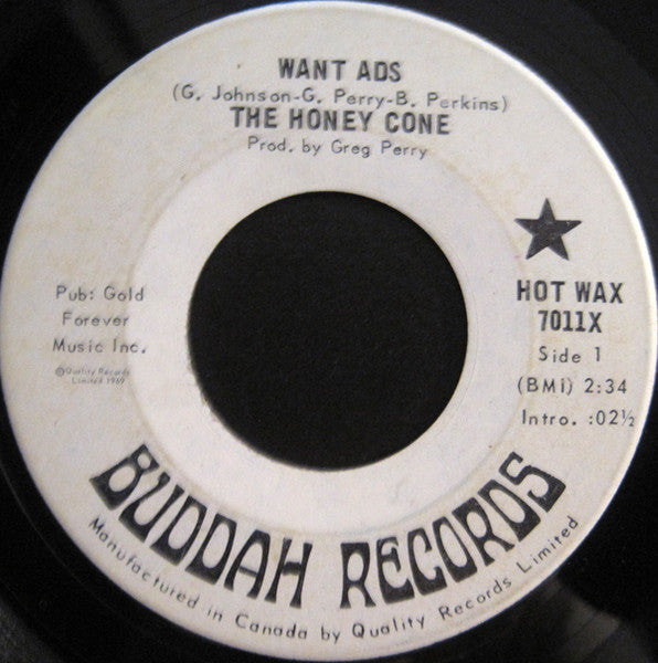 Honey Cone - Want Ads / We Belong Together
