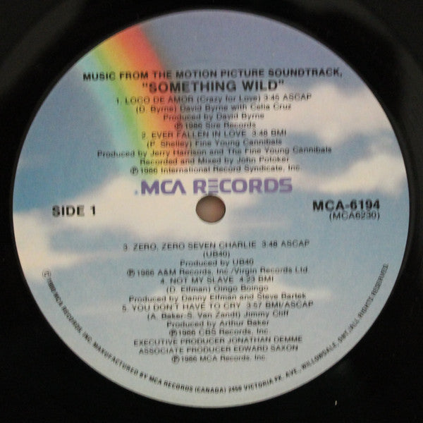 Various - Something Wild - Music From The Motion Picture Soundtrack - 1986