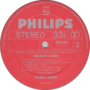 Pierre Henry - Machine Danse Vinyl Record