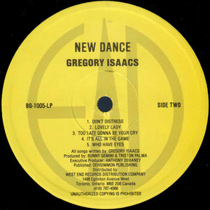 Gregory Isaacs - New Dance Vinyl Record