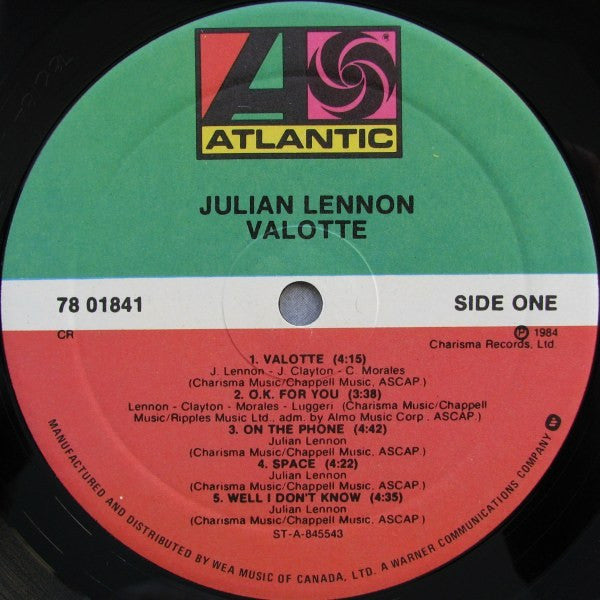 Julian Lennon - Valotte - 1984