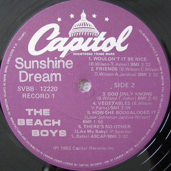 The Beach Boys - Sunshine Dream Vinyl Record