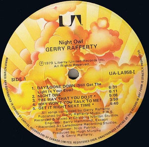 Gerry Rafferty - Night Owl - 1979