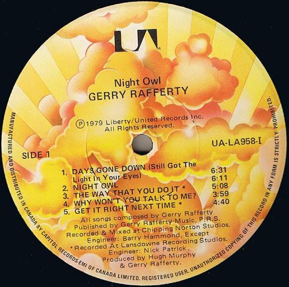 Gerry Rafferty - Night Owl - 1979