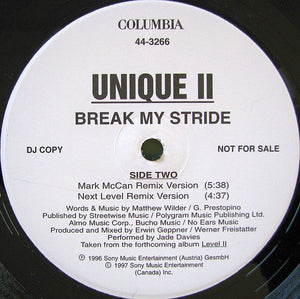 Unique II - Break My Stride