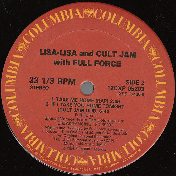 Lisa Lisa & Cult Jam with Full Force - I Wonder If I Take You Home - 1984