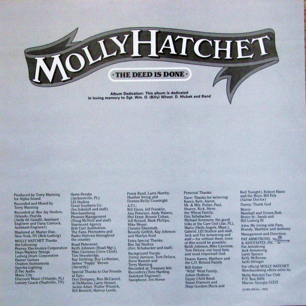 Molly Hatchet - The Deed Is Done - 1984