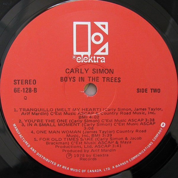 Carly Simon - Boys In The Trees