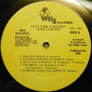 Boris Gardiner - Let's Take A Holiday Vinyl Record