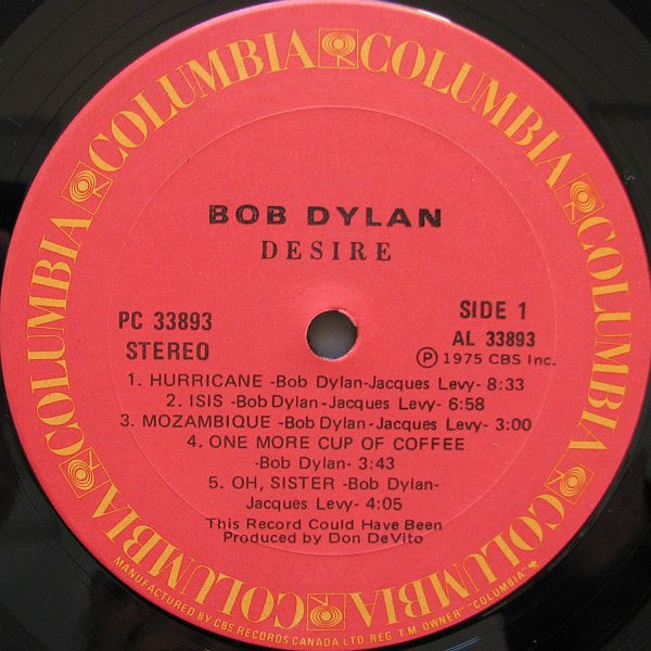 Bob Dylan - Desire - 1976