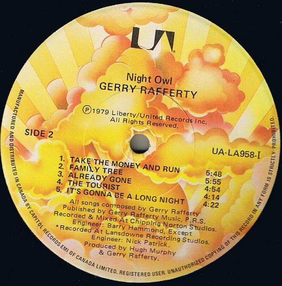 Gerry Rafferty - Night Owl - 1979