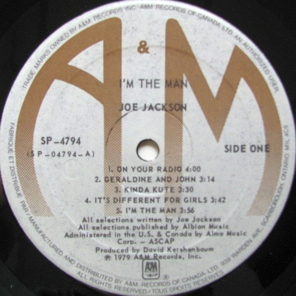 Joe Jackson - I'm The Man - 1979