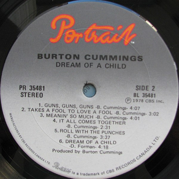 Burton Cummings - Dream Of A Child