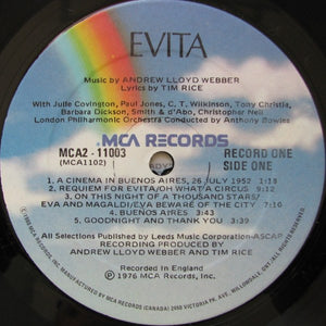 Andrew Lloyd Webber And Tim Rice - Evita - 1976