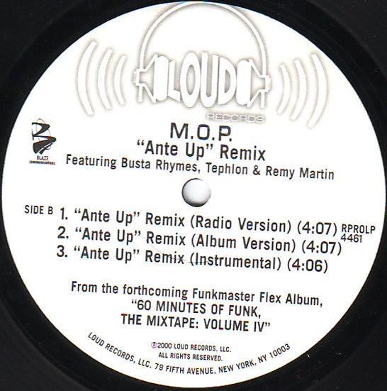 M.O.P. - Cold As Ice / Ante Up Remix 