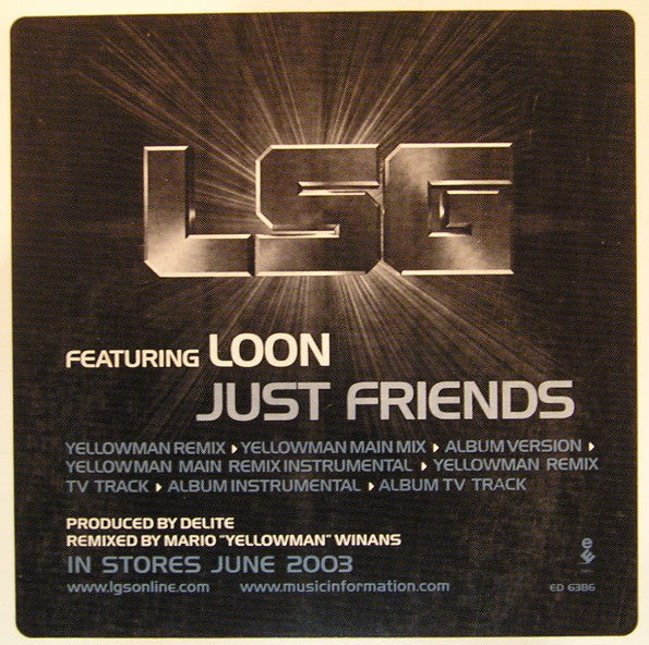 LSG,Loon - Featuring  Just Friends (Remix) Vinyl Record