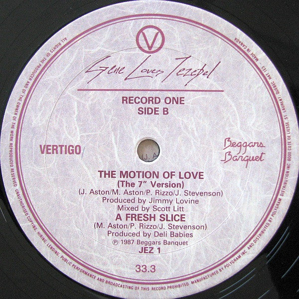 Gene Loves Jezebel - The Motion Of Love - 1987