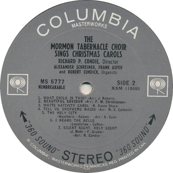 Mormon Tabernacle Choir - Sings Christmas Carols - 1965