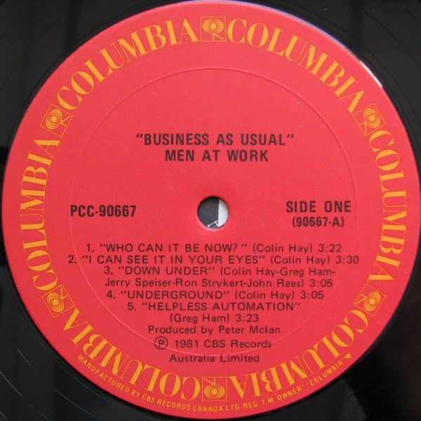 Men At Work - Business As Usual - 1982