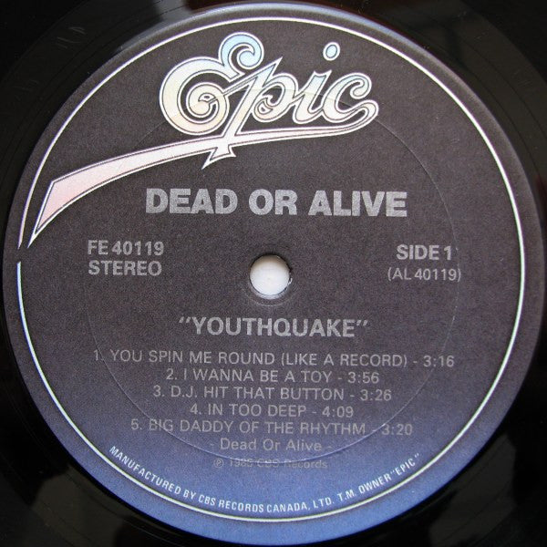 Dead Or Alive - Youthquake - 1985