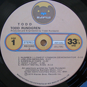 Todd Rundgren - Todd - 1974