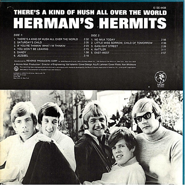Herman's Hermits - There's A Kind Of Hush All Over The World