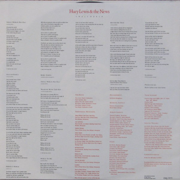 Huey Lewis & The News - Small World - 1988