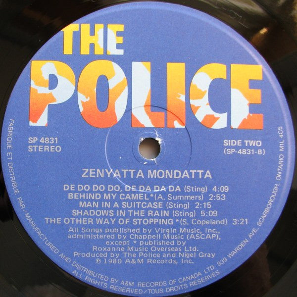 Police, The - Zenyatta Mondatta - 1980
