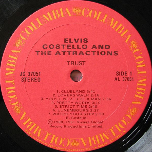Elvis Costello & The Attractions - Trust - 1981