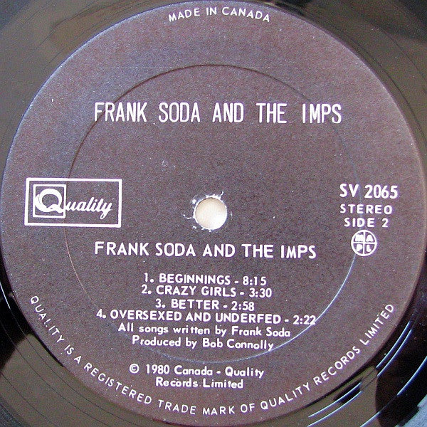 Frank Soda & The Imps - Frank Soda And The Imps - 1980
