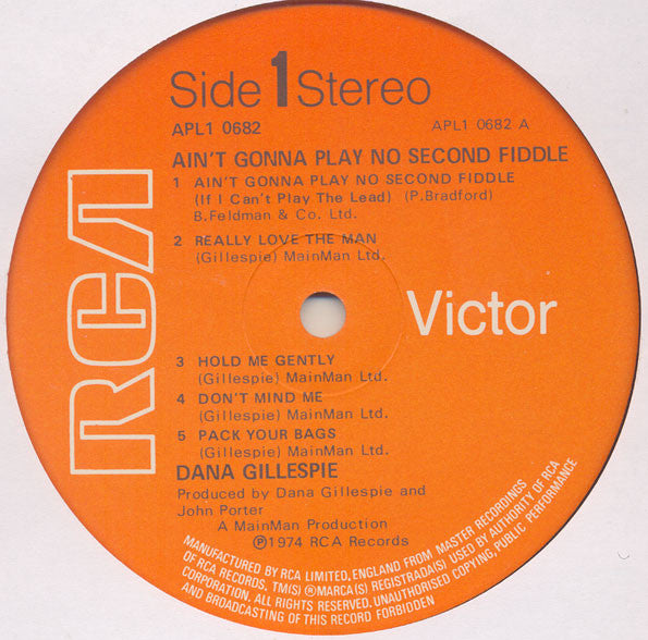 Dana Gillespie - Ain't Gonna Play No Second Fiddle