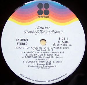 Kansas - Point Of Know Return - 1977